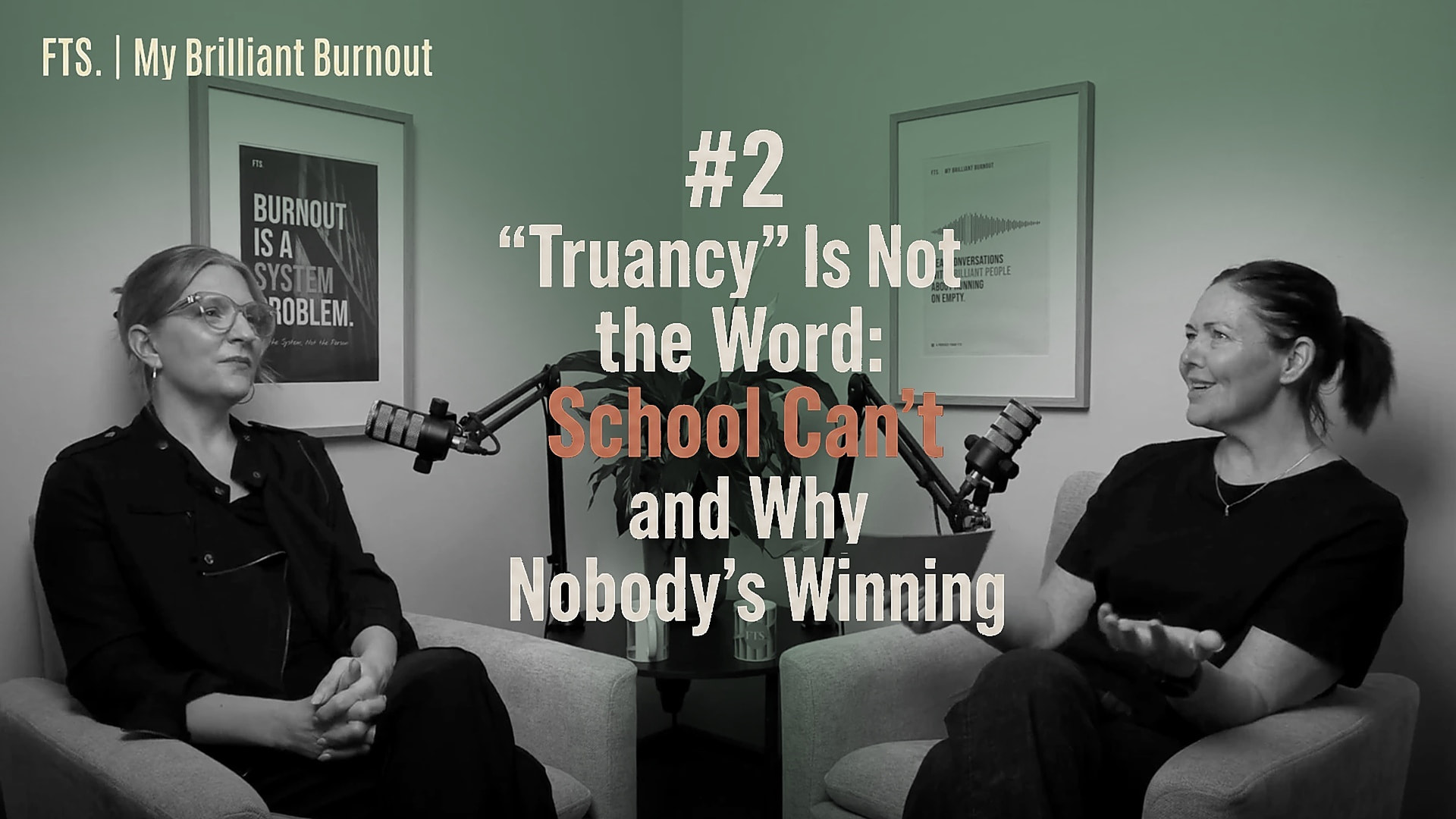 My Brilliant Burnout Episode 2 official cover featuring Becky Hirst and Karen Cocks